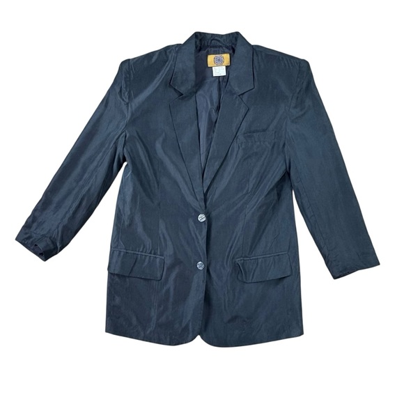 BACCINI Lightweight SILK blazer size 5/6 - Picture 1 of 4